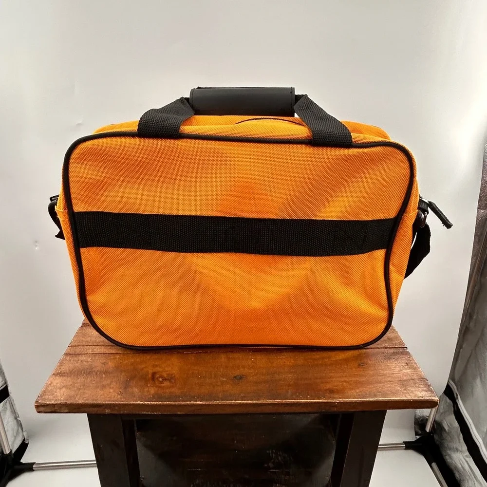 U.S. Traveler Carry On Flight Bag Orange Black Personal Item Travel Tote